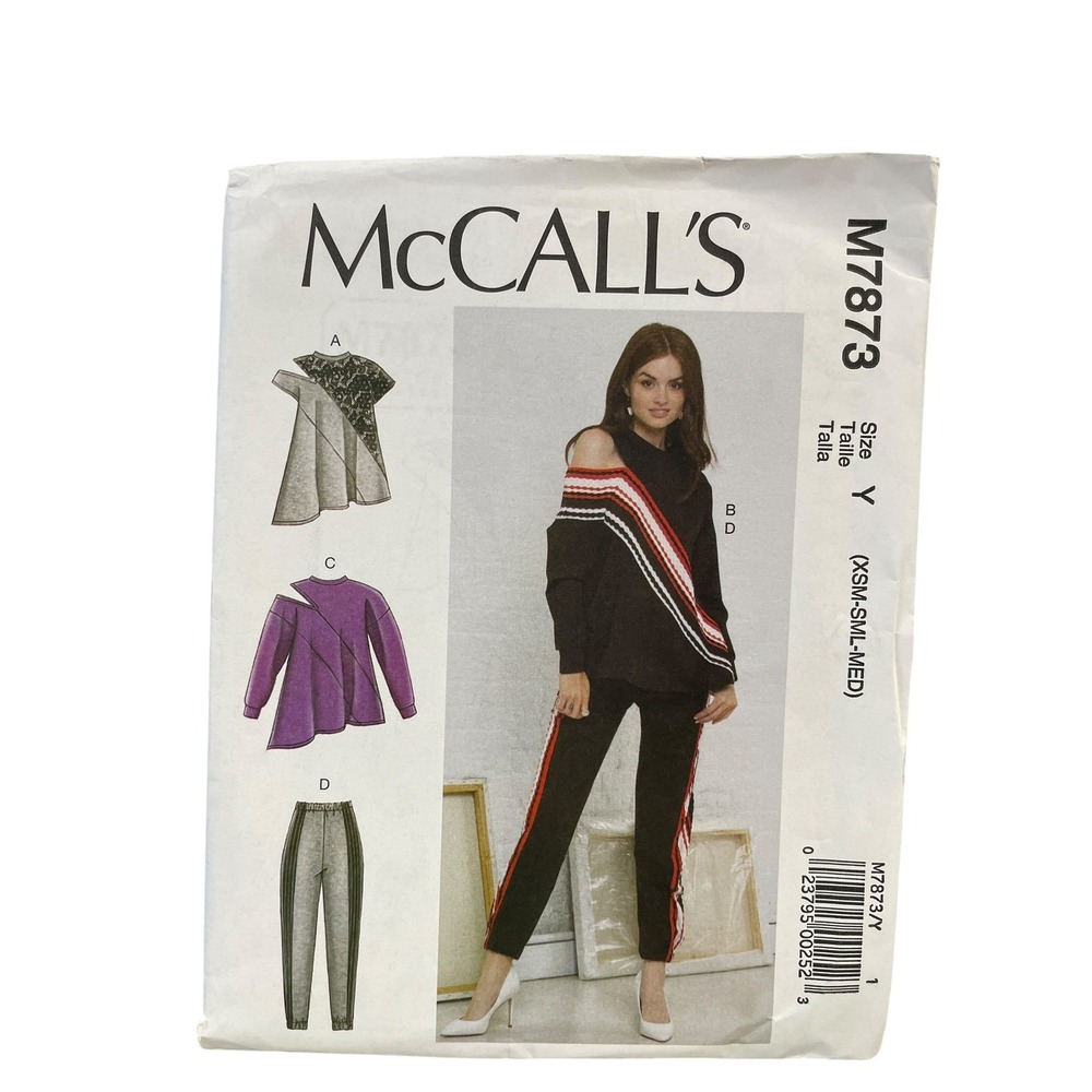 McCALL'S M7873 Women's Wedge Tops & Pants Sewing Pattern Size XS-M
